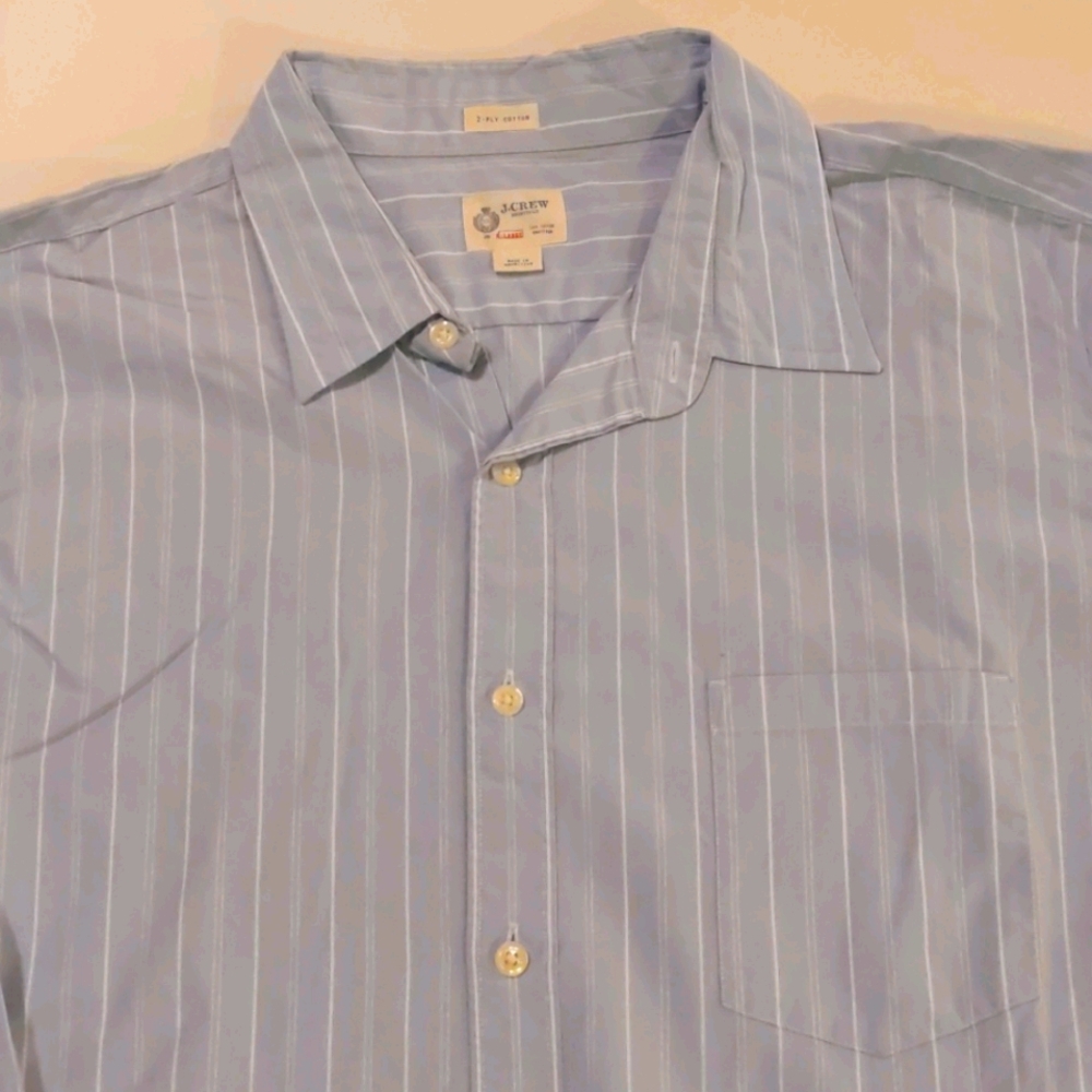 J Crew XL Blue Button Down Shirt